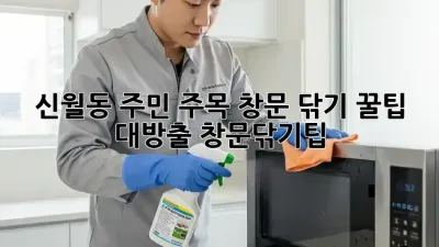 ✨ 신월동 주민 주목! 창문 닦기 꿀팁🍯 대방출! #창문닦기팁